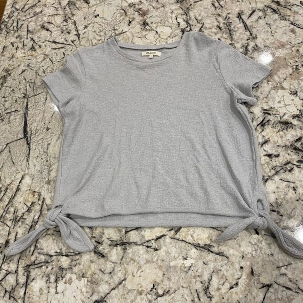 Madewell Texture & Thread Modern Side-Tie Top size small